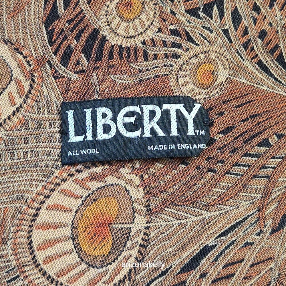 RARE Liberty WOOL Hera Scarf Large Square Peacock - Picture 4 of 14